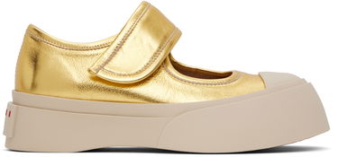 Oblačila Marni Marni Leather Mary Jane Ballerinas Rumena | SNZW003120 PR695, 0
