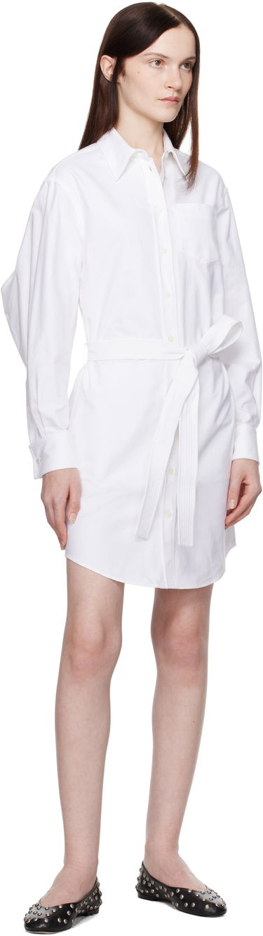 Srajce KENZO Kimono Sleeve Shirt Dress Bela | FF52RO4059LO, 3
