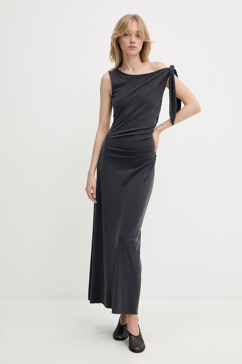 Obleke Samsoe Samsoe Samsoe Samsoe SASUS Maxi Dress Siva | F25200039