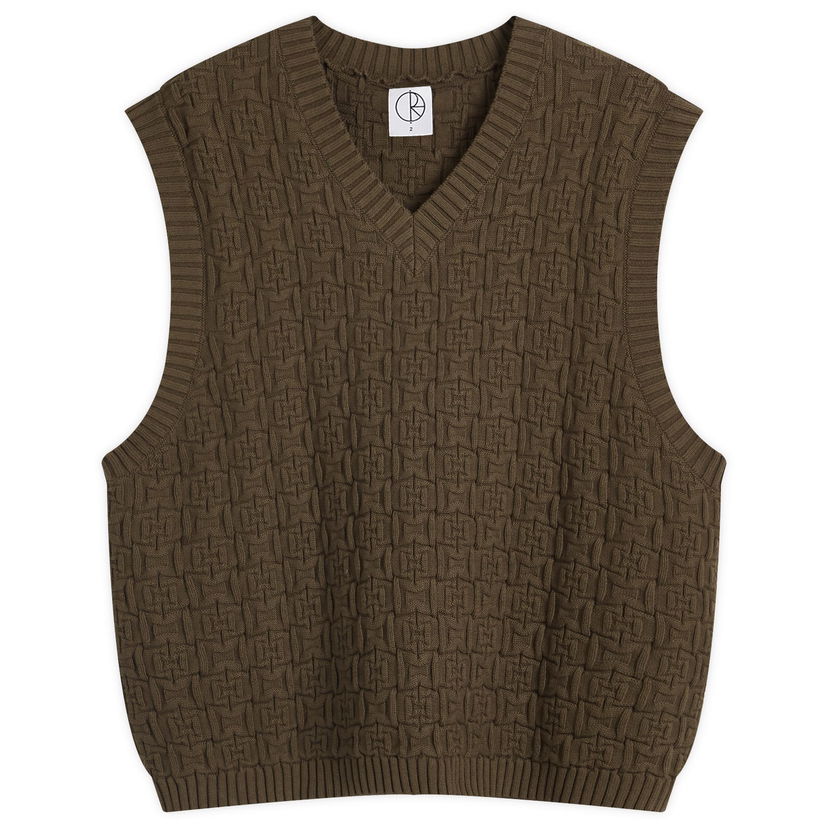 Telovnik Polar Skate Co. Alex Knitted Vest Rjava | PSC-F24-11