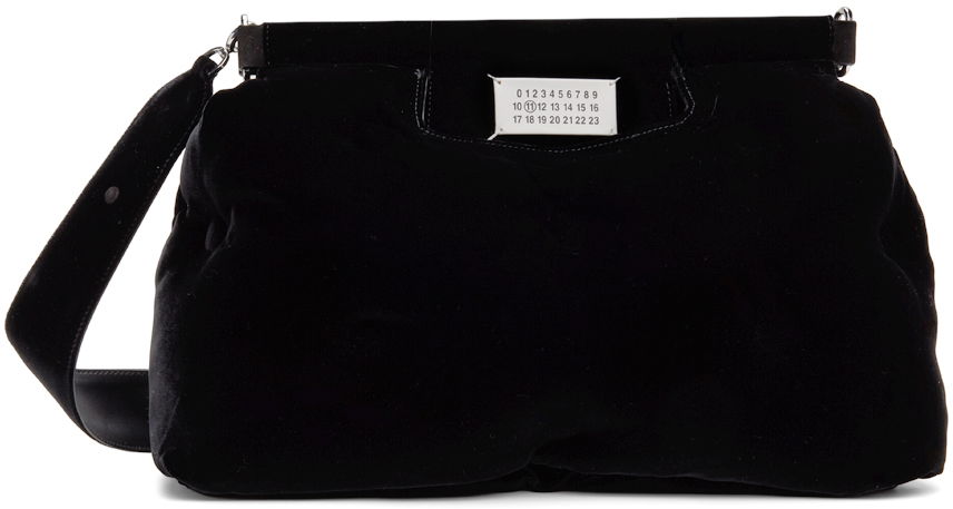 Torbica Maison Margiela Glam Slam Classique Velvet Shoulder Bag Črna | SB1WG0034 P6426, 0