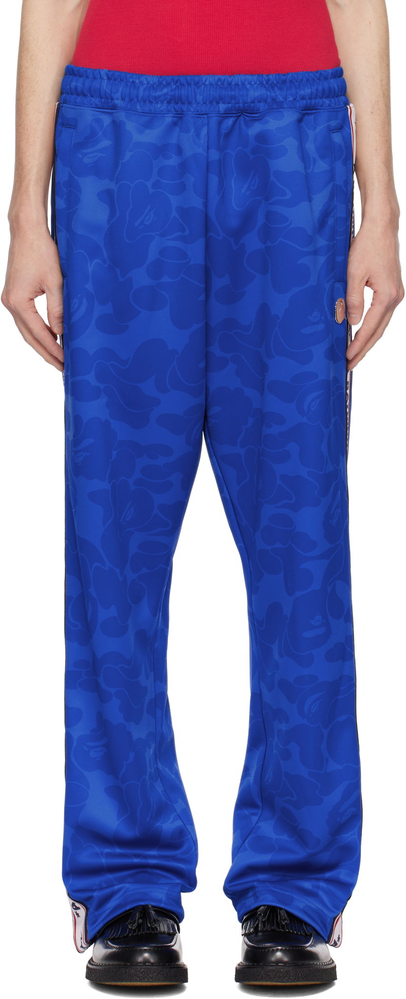 Trenirka BAPE Solid Camo Relaxed Fit Sweatpants Modra | 001PTK801309M
