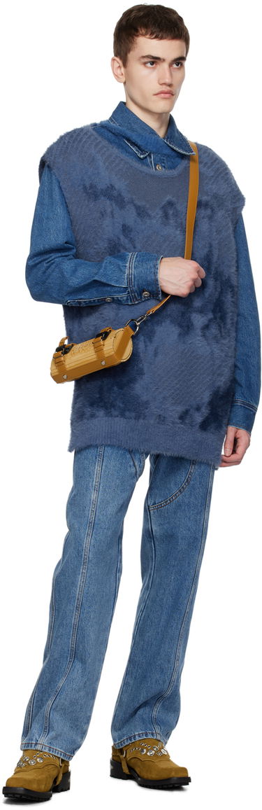 Pleteni pulover Feng Chen Wang Feng Chen Wang Landscape Painting Vest and Denim Jacket Set Modra | FUF16KT03, 3