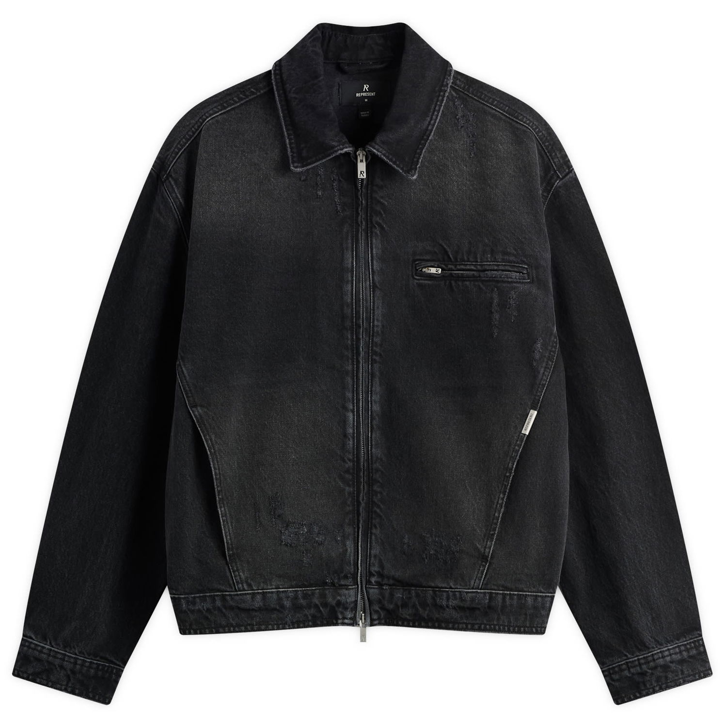 Jakna Represent Clo Collared Denim Jacket Črna | MLM100336-03, 1