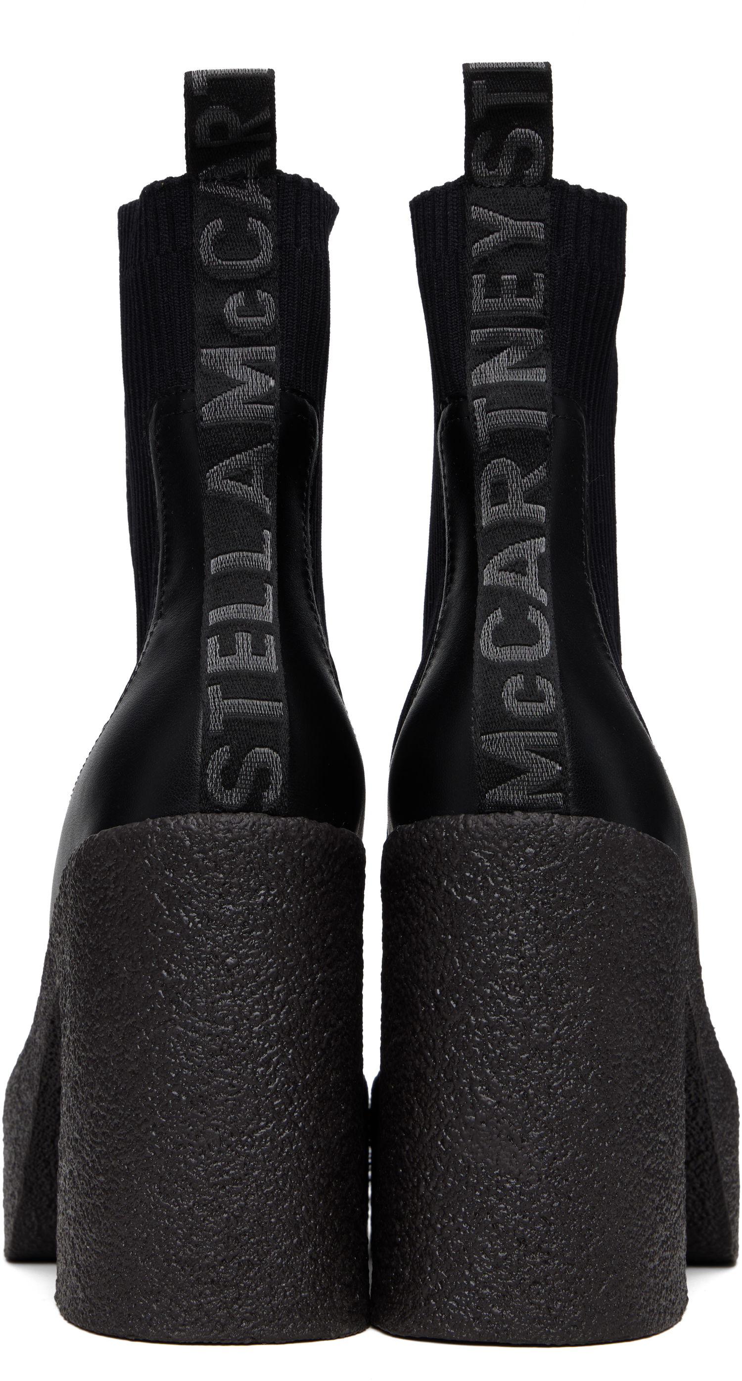Nogavice Stella McCartney Stella McCartney Skyla Heeled Sock Chelsea Boots Črna | 810440APADE0, 1
