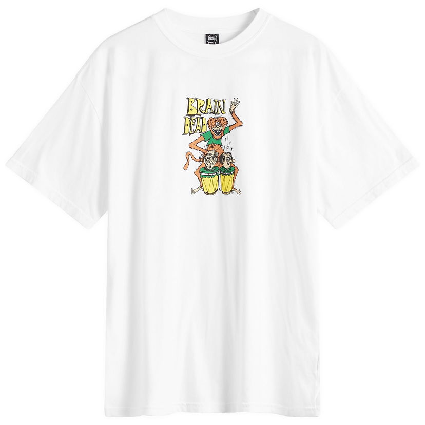 Majica Brain Dead Bongo Brain Graphic T-Shirt Bela | W24T00004084-WHT