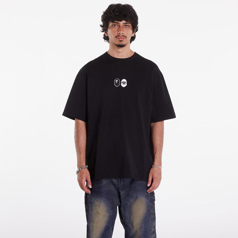 Majica BAPE A BATHING APE Mad Ape Graphic Logo Relaxed Fit Tee Črna | 001TEK301341MBLK