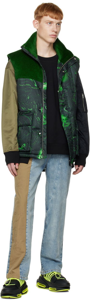 Telovnik Feng Chen Wang Feng Chen Wang Graphic Down Vest Zelena | FUF14VS01, 3