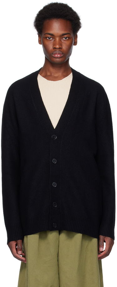 Pleteni pulover Jil Sander Button Cardigan Črna | J22HP0005_J14506, 0