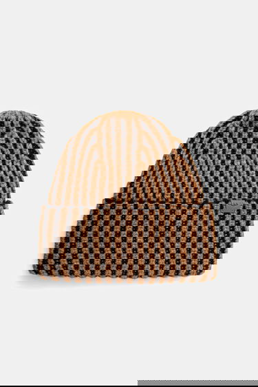 Modni dodatki UGG CHUNKY Knitted Striped Wool Blend Hat and Fingerless Gloves Set Večbarvna | 103605, 1