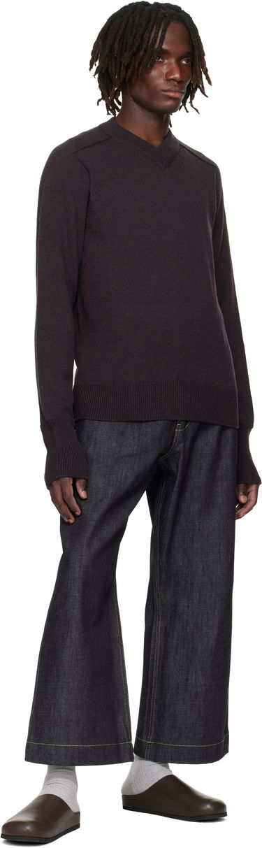 Kavbojke Studio Nicholson Pyad Wide-Leg Contrast-Stitch Denim Jeans Modra | PYAD SNM - 1246, 3