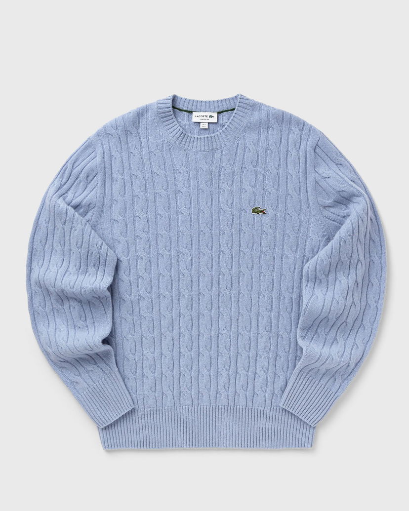 Pleteni pulover Lacoste Lacoste Cable Knit Sweater Modra | AH2924-HBP