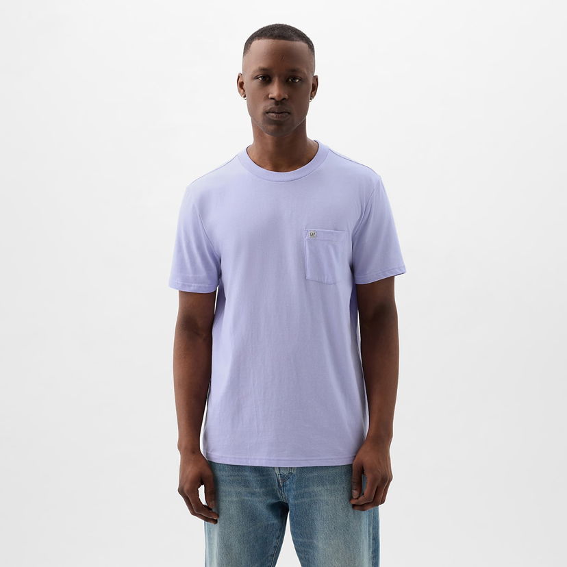 Majica GAP Pocket Micro Logo Tee Fresh Lavender Lila | 857901-03