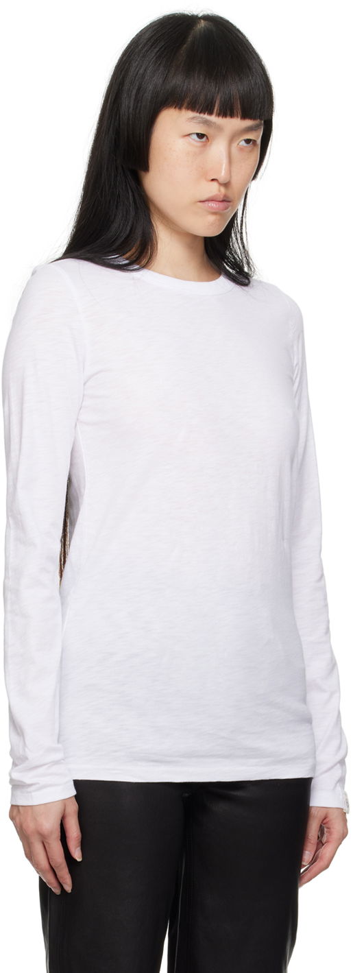 Majica rag & bone 'The Slub' Long Sleeve T-shirt Bela | W275C51CH, 1