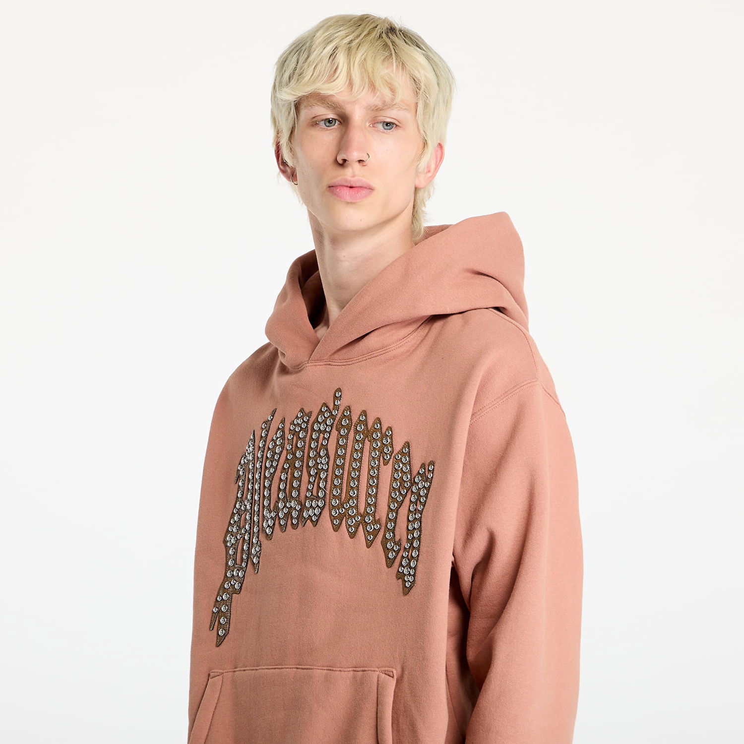 Pulover Pleasures Twitch Studded Hoodie Clay Oranžna | P24F043 CLAY, 1