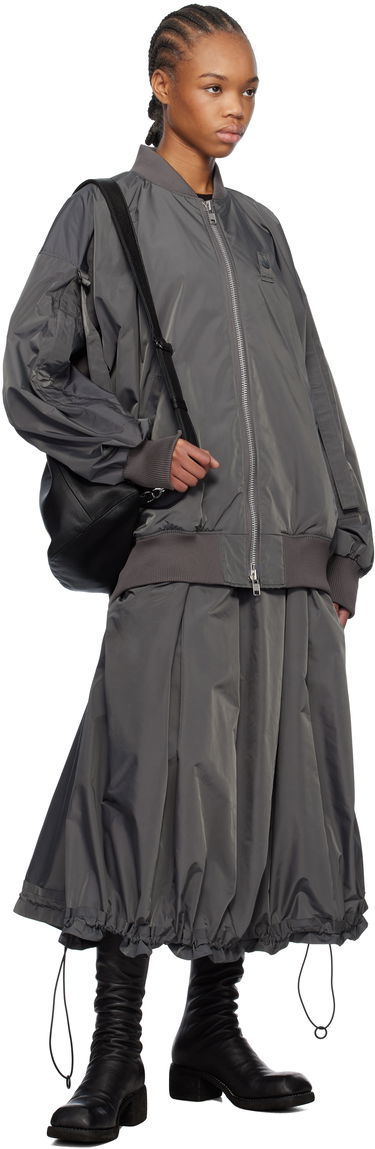 Bomber jakna Yohji Yamamoto Yohji Yamamoto R-Belted Bomber Jacket Siva | FT-J54-600, 4