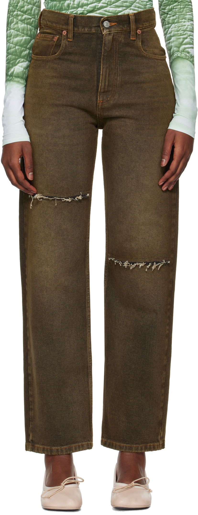 Kavbojke Maison Margiela 5-Pocket Jeans Rjava | SH2LA0011 S30848