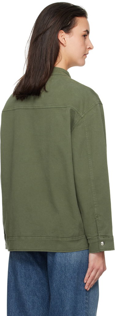 Jakna Anine Bing ANINE BING Henry Zip-Up Jacket Zelena | A-01-10385-AYG1, 2