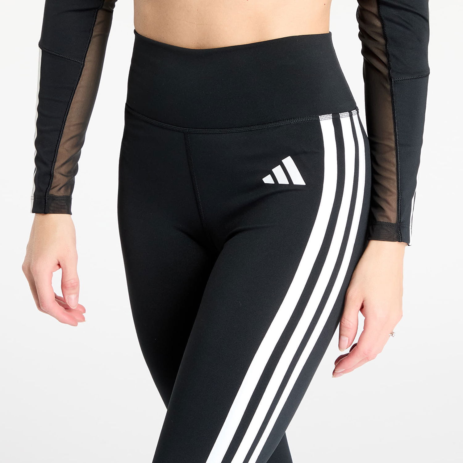 Pajkice adidas Performance Optime Essentials 3-Stripes Flared Leggings Črna | JD6544, 1