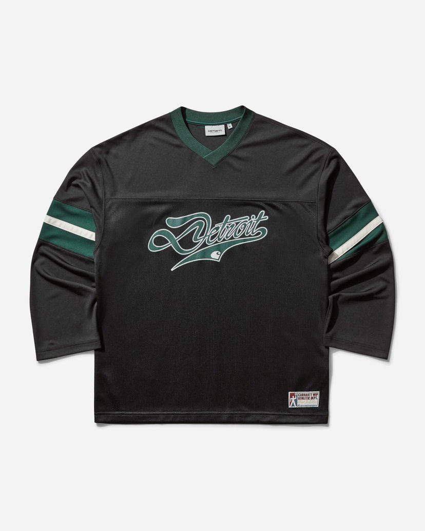 Dres Carhartt WIP Detroit Mesh Longsleeve T-Shirt Črna | I034620 3A0XX