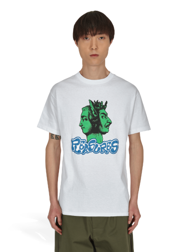 Majica Pleasures Two Face T-Shirt Bela | P21W046 WHITE