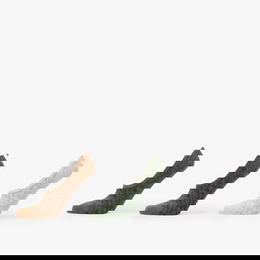 Nogavice Vans Fuego Canoodle Leopard Print No-Show Socks 3-Pack Zelena | VN000QBFEN61, 0