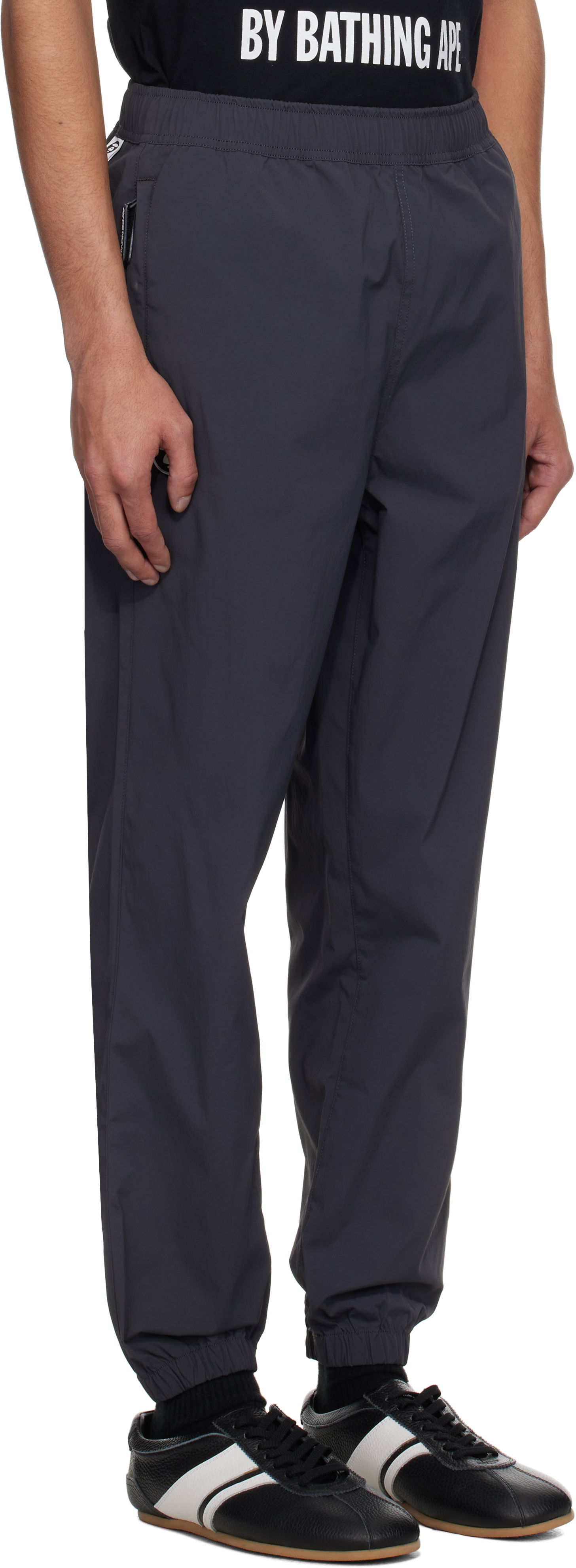 Trenirka AAPE by A Bathing Ape AAPE by A Bathing Ape 'AAPE Now' Woven Sweatpants Siva | AAPPTMB664XXO, 1