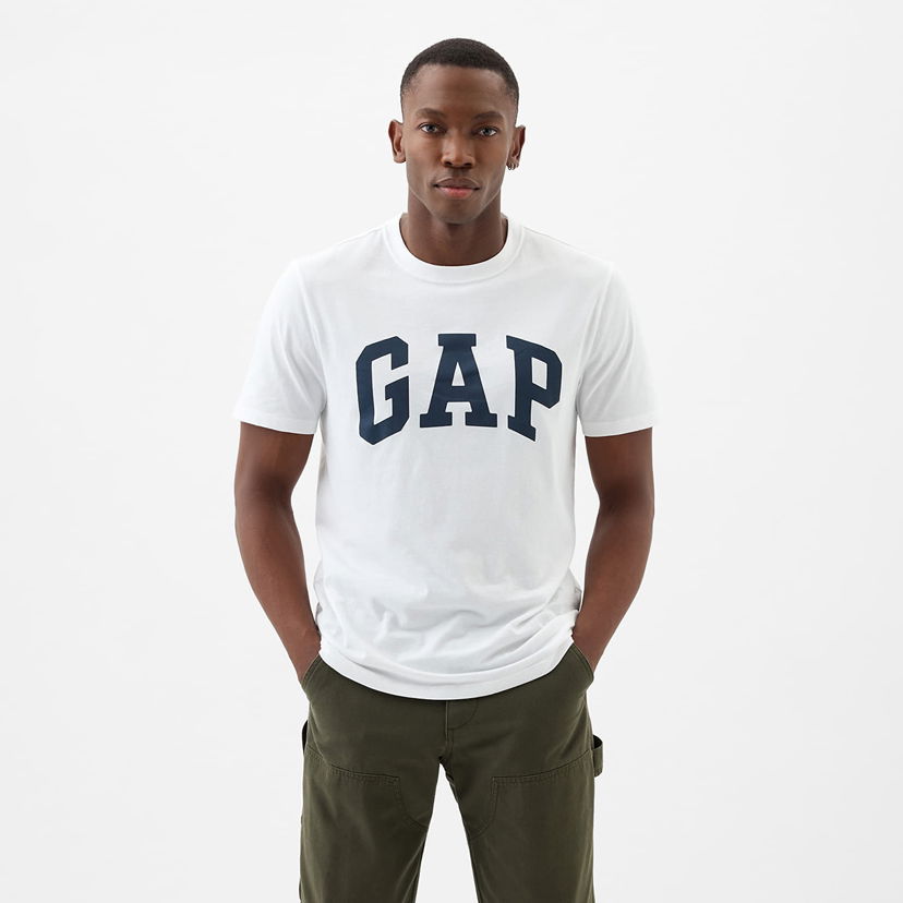 Majica GAP Basic Logo Tee White V2 Global Bela | 856659-03