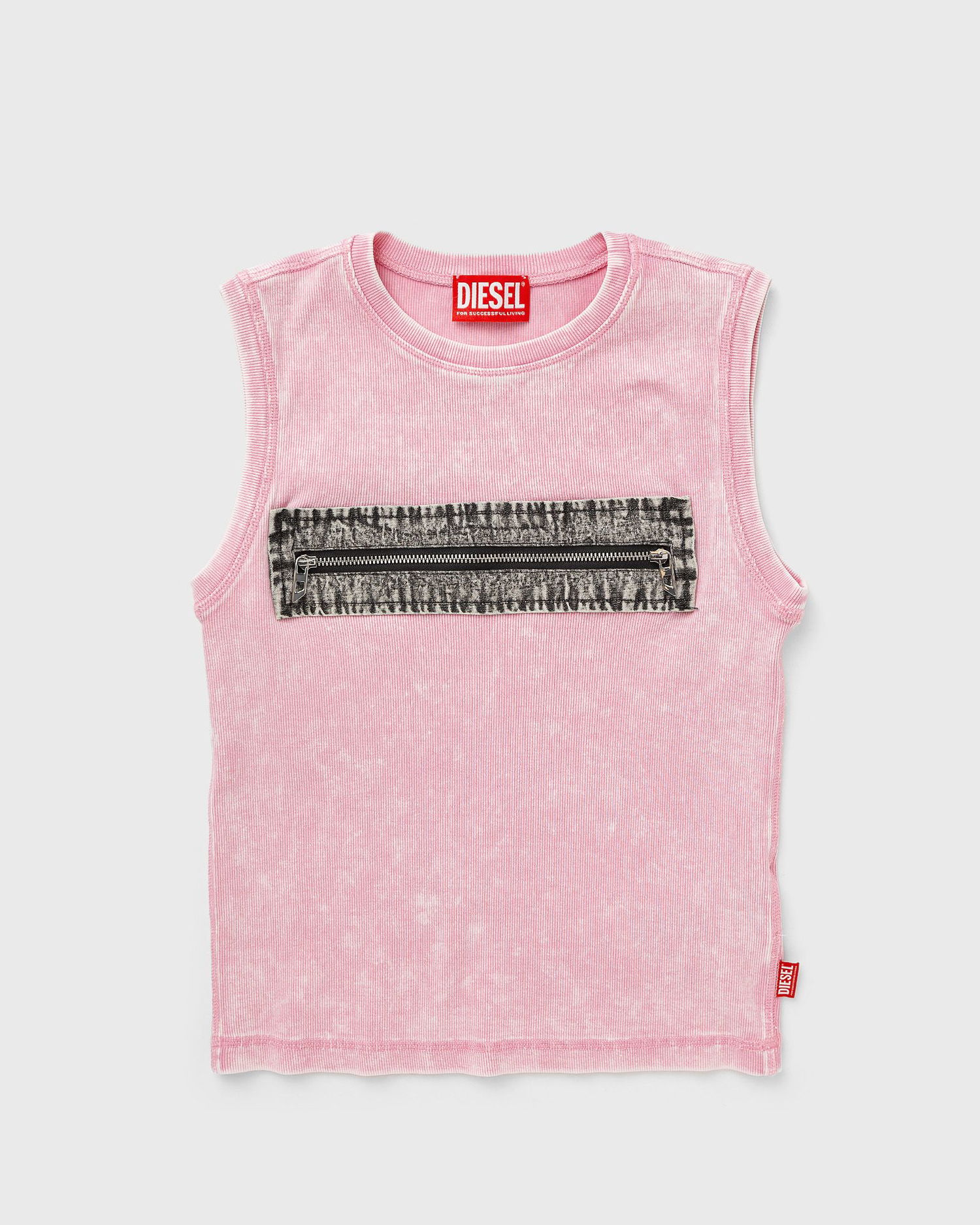 Majica brez rokavov Diesel Diesel Sleeveless T-Shirt with Zipper Detail Roza | A16623-0AKBU-3DM, 1