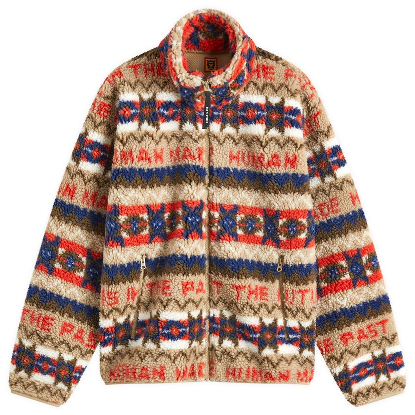Pleteni pulover Human Made Human Made Nordic Fleece Jacket Rjava | HM28JK039-BG