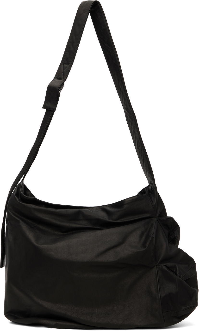 Torba za čez ramo Yohji Yamamoto Yohji Yamamoto Uneven Crossbody Bag Črna | DT-I30-798