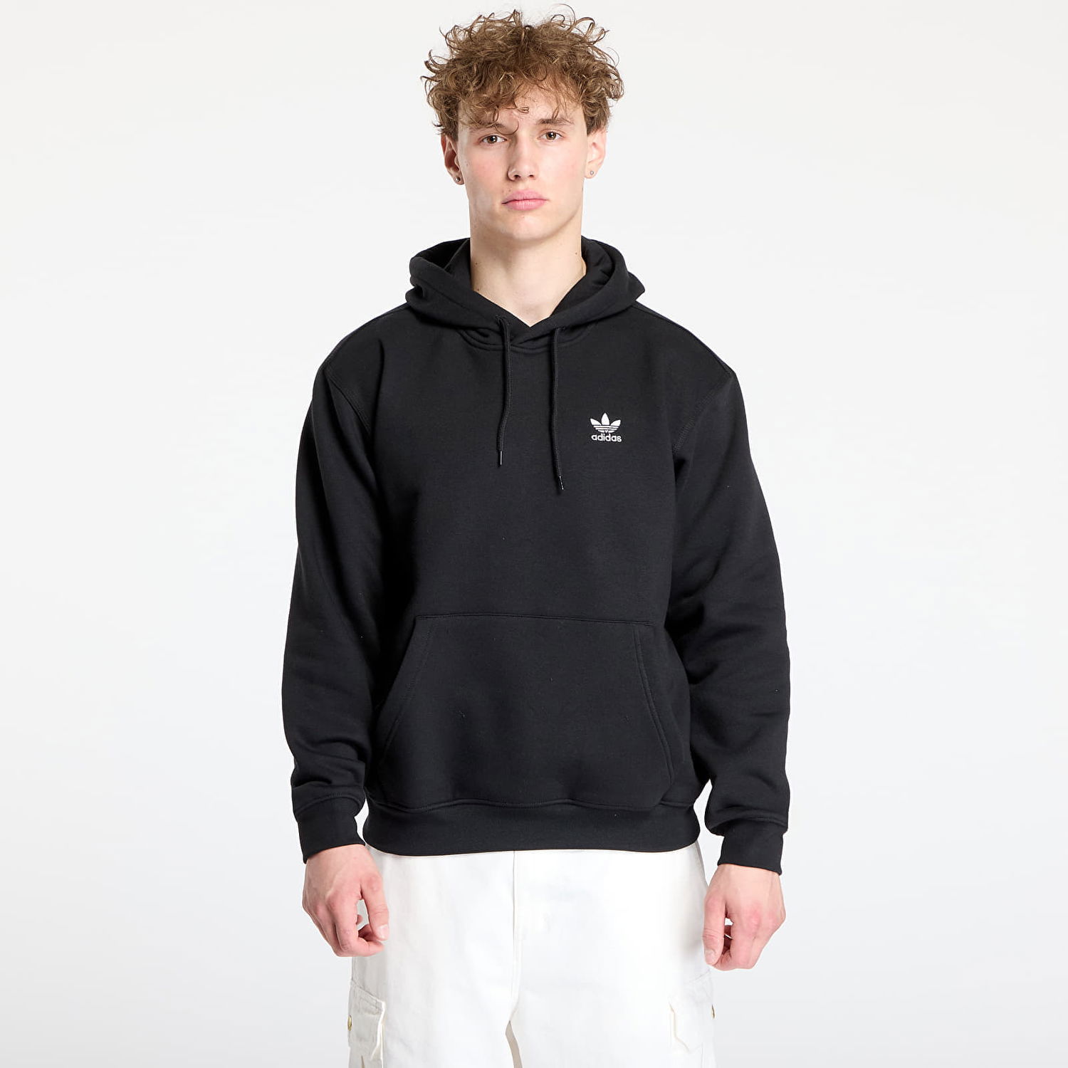 Pulover adidas Originals Adidas Trefoil Essentials Loose Hoodie Črna | JV6056, 0
