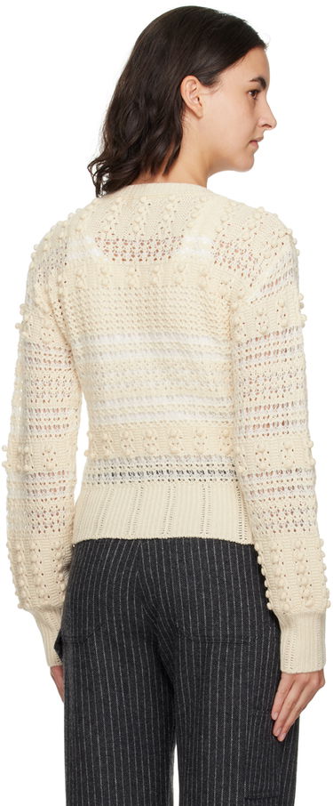 Pleteni pulover rag & bone Striped Crocheted Sweater Bež | WAS23F046LV46, 2