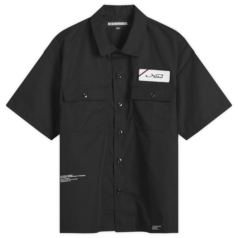 Srajce Neighborhood Neighborhood Classic Short Sleeve Work Shirt, Size Large Črna | 251TSNH-SHM02-BLK