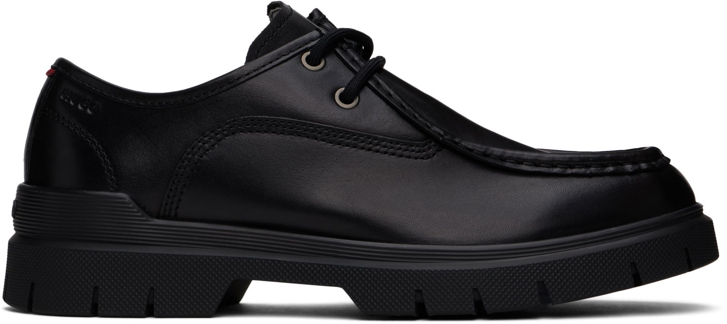 Oblačila BOSS Hugo Double Stitching Derbys Črna | 50536171, 0