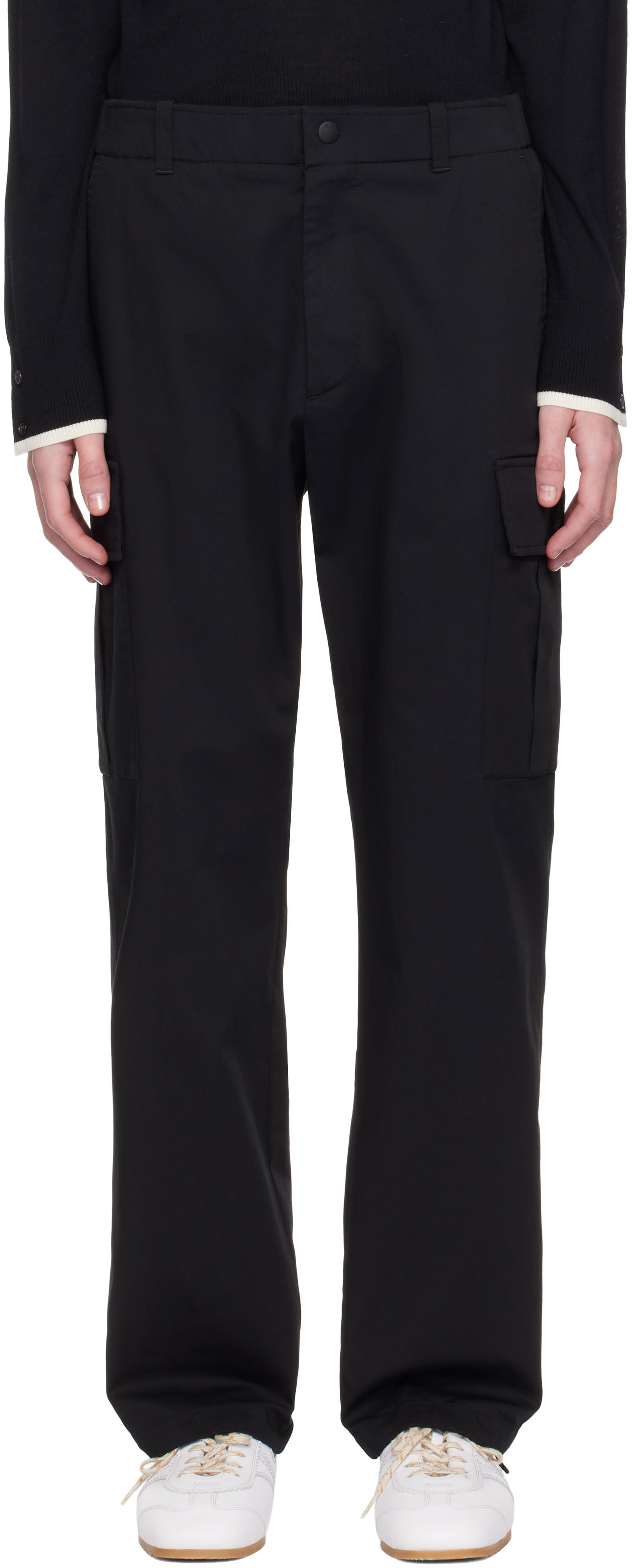 Cargo hlače Moncler Moncler Twill Cargo Pants Črna | K10912A00001598C9, 0