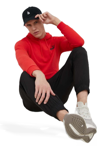 Pulover Puma Essentials Small Logo Hoodie Rdeča | 586692