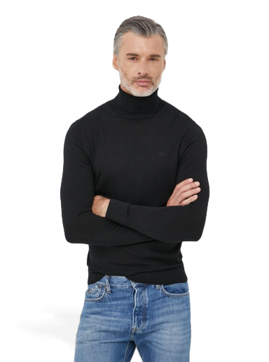Pleteni pulover CALVIN KLEIN Jeans Sweater Črna | K10K110420.9BYY