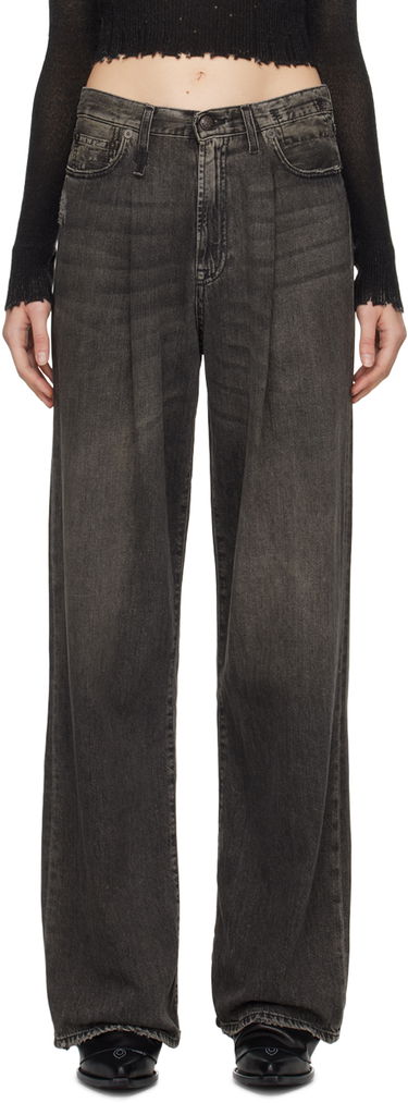 Kavbojke R13 R13 Damon Pleated Jeans Siva | R13W3147-D019A, 0