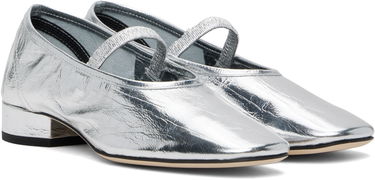 Oblačila Aeyde Aeyde Pippa Leather Ballerina Flats Kovinski | A11-FL-GLVR25RO126-SS25-920-068, 3