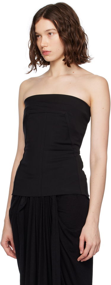 Majica brez rokavov Rick Owens Rick Owens Concordians Wool Bustier Top Črna | RP02E4127 WST, 3