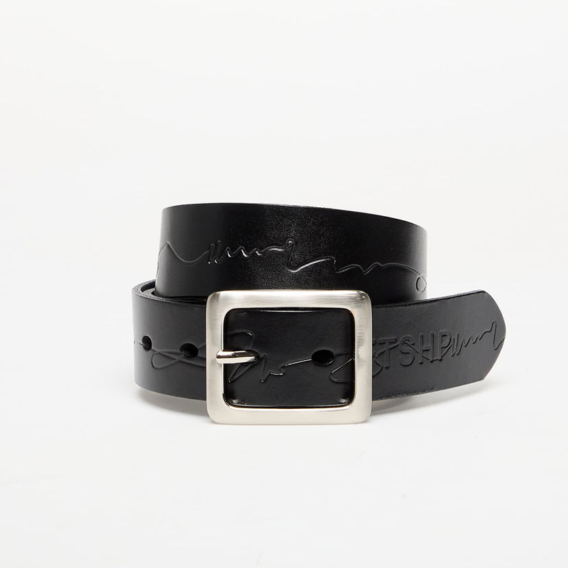 Pasovi Footshop FTSHP Leather Belt Črna | FTSHP_487