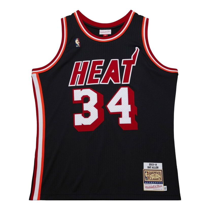 Dres Mitchell & Ness Miami Heat 'Ray Allen 34' Basketball Jersey Črna | AJY46495-MHE13RALBLCK
