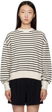 ANINE BING Dean Striped Sweatshirt