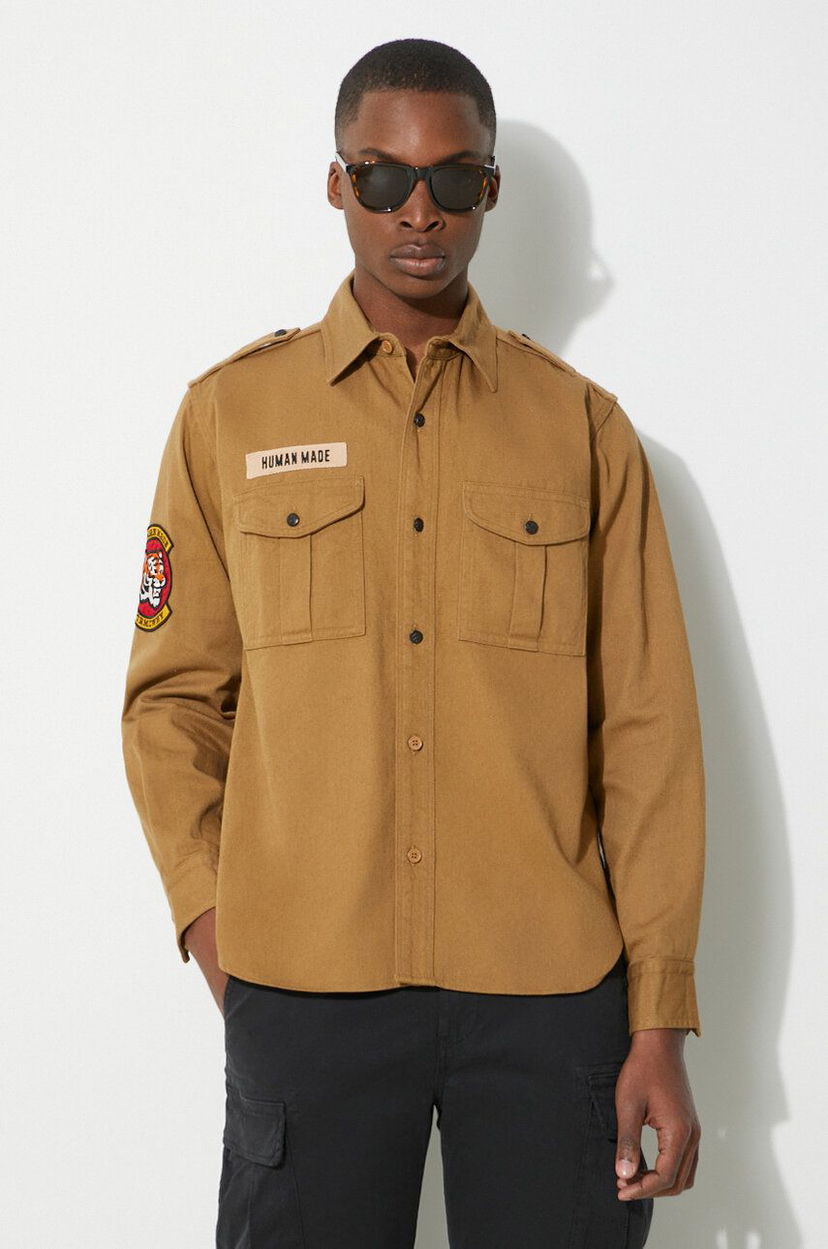 Srajce Human Made Boy Scout Regular Fit Shirt Rjava | HM27SH001