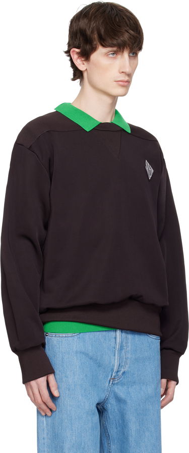 Pleteni pulover Lacoste Lacoste Runway Badge Sweatshirt Rjava | SH6761, 1