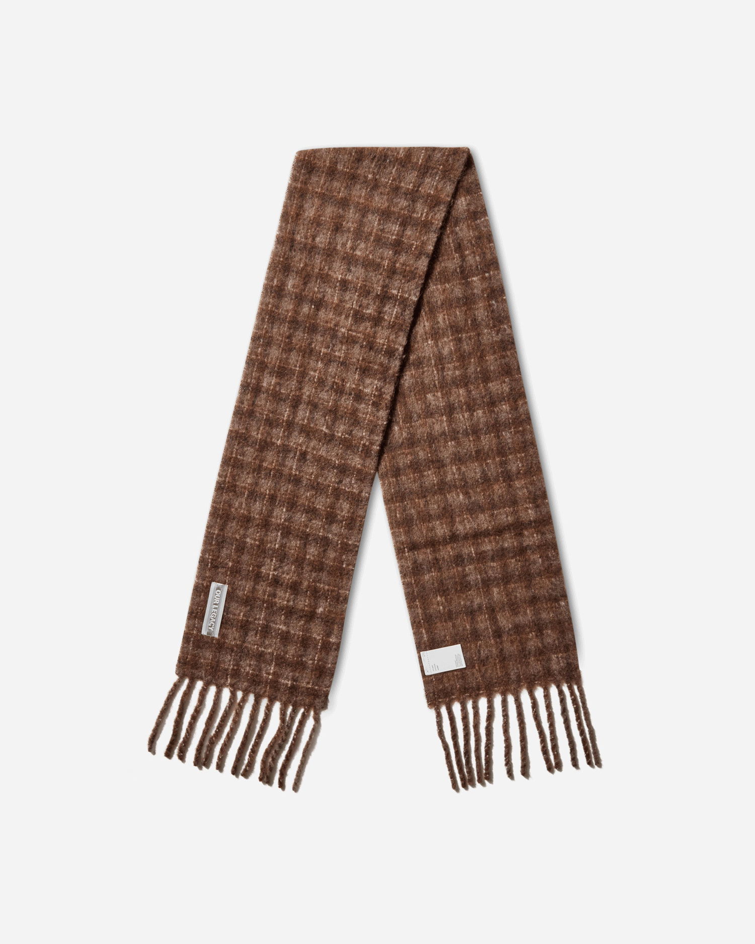 Šala OUR LEGACY Our Legacy Estate Check Scarf Rjava | A4258EBF 001, 0
