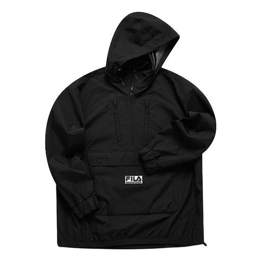 Vetrovka FILA Fusion x White Mountaineering Half Zipper Pullover Jacket Črna | T11M117705F-BK