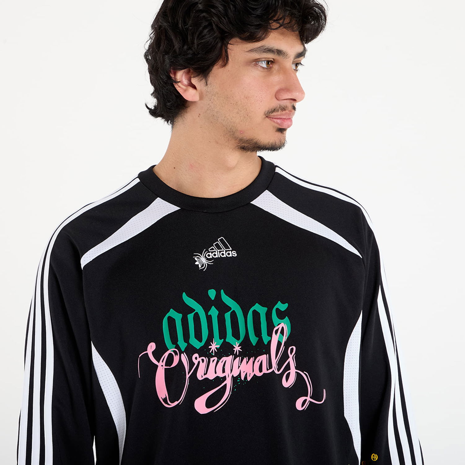 Majica adidas Originals Spiders Goalkeeper Loose Long-Sleeve Top Črna | JW0201, 1