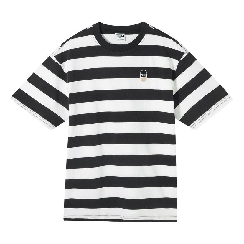 Majica Puma Downtown Striped T-Shirt Bela | 630115-01